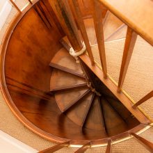West Wing staircase, Flagstaff Holidays, Burnham Overy Staithe, Norfolk